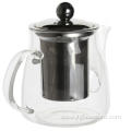 glass filtering tea maker teapot with strainer